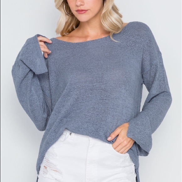 Boujee Bourique Sweaters - Scoop Neck Long Sleeve Sweater